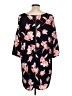 Old Navy 100% Polyester Print Black Casual Dress Size L - photo 2