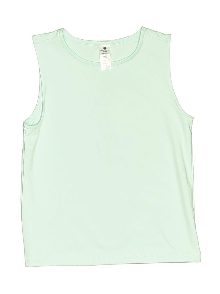 Pre-owned Yogalicious Kids' Sleeveless T-shirt In Green