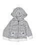 Carter's Stripes White Zip Up Hoodie 9-12 MO / 12 MO - photo 1