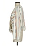 Sunday in Brooklyn 100% Polyester Stripes Ivory Long Sleeve Blouse Size S - photo 5