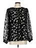 Talbots Black Long Sleeve Blouse Size L - photo 1