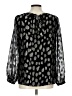 Talbots Black Long Sleeve Blouse Size L - photo 2