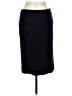 Ann Taylor Solid Black Blue Formal Skirt Size 10 - photo 2