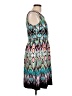 Karin Stevens Print Teal Cocktail Dress Size 10 - photo 4