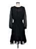 J.Crew 100% Polyester Solid Black Cocktail Dress Size S - photo 1