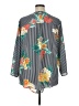 Ruby Rd. 100% Polyester Floral Gray 3/4 Sleeve Blouse Size 1X - photo 2