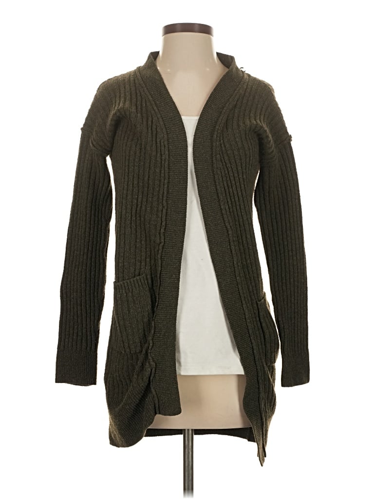 Pre-owned Pink Rose Cardigan Sweater In Green