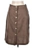 Shein 100% Polyester Solid Brown Casual Skirt Size 6 - photo 2