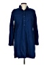Old Navy Blue 3/4 Sleeve Button-Down Shirt Size L - photo 1