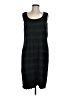 Calvin Klein Chevron-herringbone Black Casual Dress Size M - photo 1