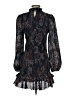 Zara 100% Polyester Paisley Black Cocktail Dress Size S - photo 2