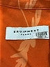 Equipment 100% Viscose Orange Short Sleeve Blouse Size L - photo 7