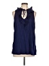 Old Navy Blue Sleeveless Blouse Size L - photo 1