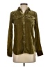 J.Crew Metallic Green Long Sleeve Button-Down Shirt Size 00 - photo 1