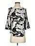 Grace Elements Gray 3/4 Sleeve Blouse Size S - photo 1