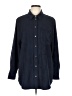 Gap Solid Blue Long Sleeve Blouse Size L - photo 1