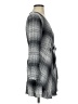 Express 100% Rayon Plaid Gray Casual Dress Size S - photo 4