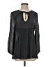 Unbranded Black Gray Long Sleeve Blouse Size S (estimated) - photo 1