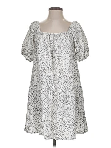 Self Contrast Casual Dress (view 1)
