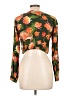 Isolda Orange Long Sleeve Blouse Size 10 - photo 2