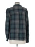 Max Studio 100% Rayon Plaid Teal Long Sleeve Button-Down Shirt Size M - photo 2