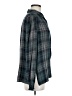 Max Studio 100% Rayon Plaid Teal Long Sleeve Button-Down Shirt Size M - photo 4