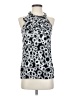 Tweed Silver Sleeveless Blouse Size S - photo 1