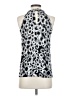 Tweed Silver Sleeveless Blouse Size S - photo 2