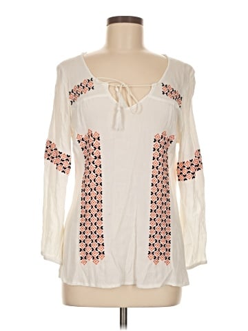 Solitaire 3/4 Sleeve Blouse (view 1)