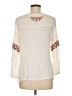Solitaire 100% Rayon Ivory 3/4 Sleeve Blouse Size M - photo 2