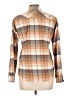 Assorted Brands Plaid Brown Long Sleeve Button-Down Shirt Size M - photo 2