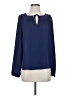 Express 100% Polyester Blue Long Sleeve Blouse Size XS - photo 1