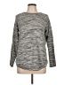 Eight Eight Eight 100% Cotton Stripes Gray Pullover Sweater Size L - photo 1