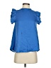 Mittoshop 100% Polyester Blue Short Sleeve Blouse Size S - photo 1