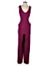 Crystal Sky Solid Burgundy Jumpsuit Size M - photo 1