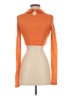 Shein 100% Acrylic Orange Long Sleeve Turtleneck Size 2 - photo 2