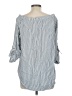 MICHAEL Michael Kors 100% Viscose Blue 3/4 Sleeve Blouse Size M - photo 2
