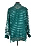 Allison Daley 100% Polyester Teal Long Sleeve Blouse Size L (petite) - photo 2