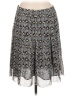 Sigrid Olsen 100% Polyester Hearts Silver Casual Skirt Size 8 (petite) - photo 2