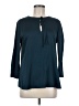Ann Taylor 100% Polyester Teal 3/4 Sleeve Top Size M - photo 1