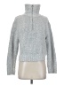Sincerely Jules Metallic Silver Turtleneck Sweater Size S - photo 1