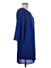 Daniel Rainn Solid Blue Casual Dress Size M (petite) - photo 4