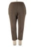 Alfred Dunner Brown Casual Pants Size 18 - photo 1