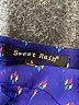 Sweet Rain 100% Polyester Polka Dots Blue Long Sleeve Blouse Size S - photo 7