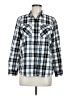 Eddie Bauer Plaid Silver Long Sleeve Button-Down Shirt Size M - photo 1