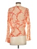 Papillon 100% Rayon Orange Long Sleeve Blouse Size S - photo 2