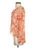 Papillon 100% Rayon Orange Long Sleeve Blouse Size S - photo 5