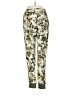 WAYF Floral Green Casual Pants Size S - photo 2