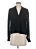 Ann Taylor LOFT 100% Polyester Polka Dots Black Long Sleeve Blouse Size XS - photo 1