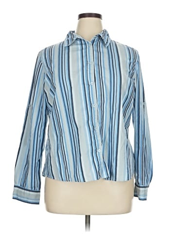 Caribbean Joe Long Sleeve Blouse (view 1)